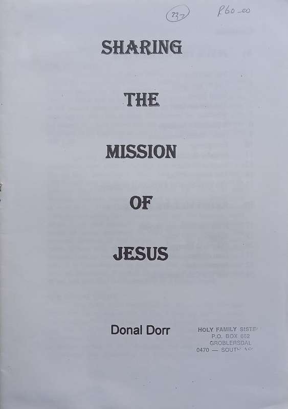 Sharing the Mission of Jesus | Donal Dorr