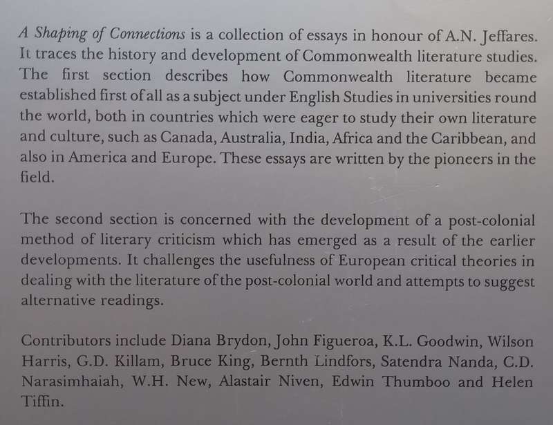 A Shaping of Connections: Commonwealth Literature Studies  Then and Now | Hena Maes-Jelinek, e...