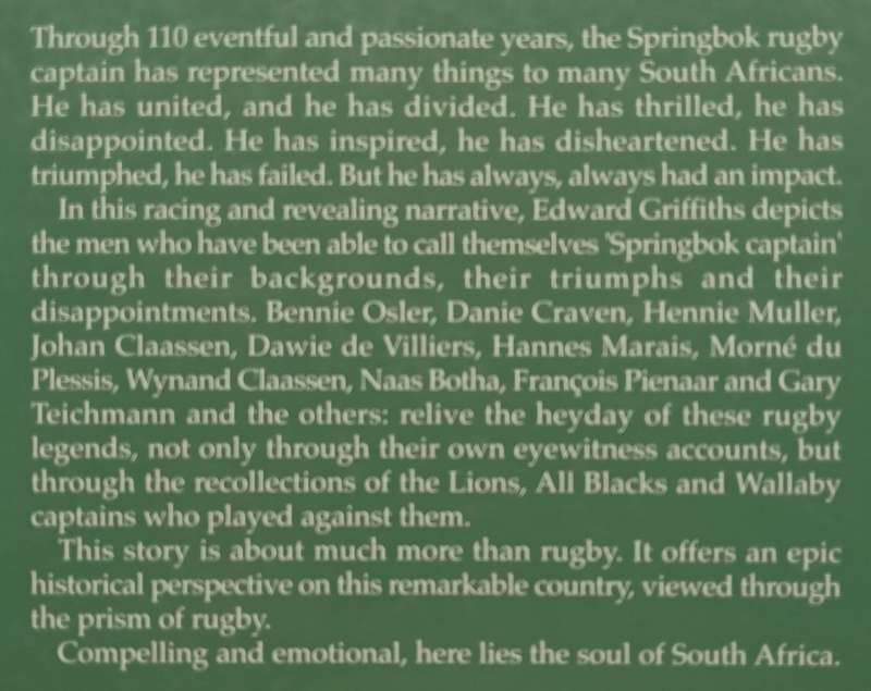 The Captains (SAs Springbok Captains) | Edward Griffiths