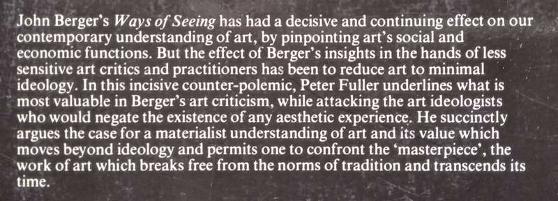 Seeing Berger: A Revaluation | Peter Fuller