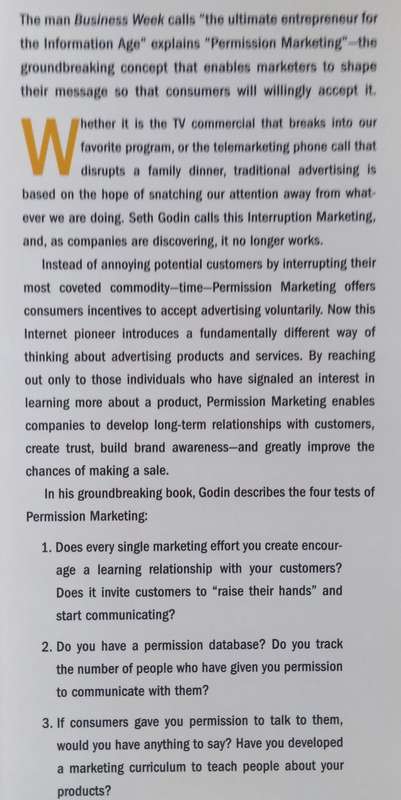 Permission Marketing: Turning Strangers into Friends, and Friends into Customers | Seth Godin