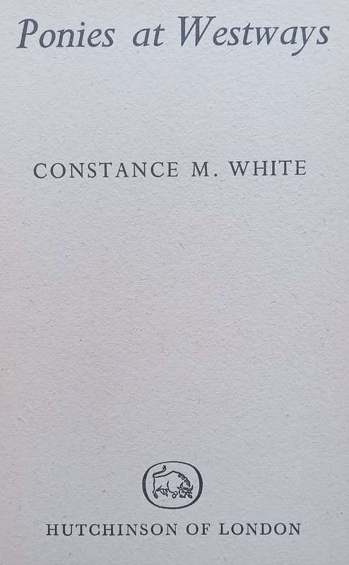 Ponies at Westways | Constance M. White