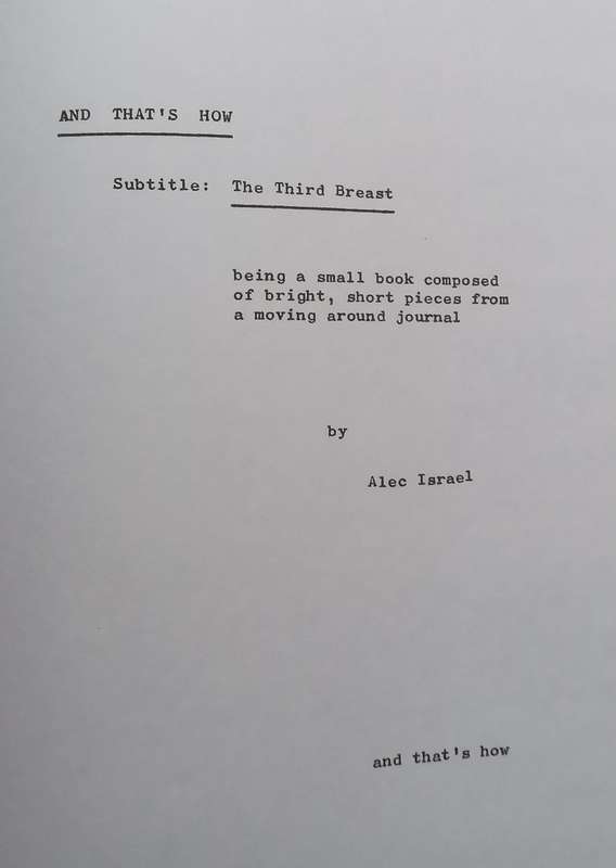 Collection of 4 Works by Alec Israel Bound in One Volume | Alec Israel