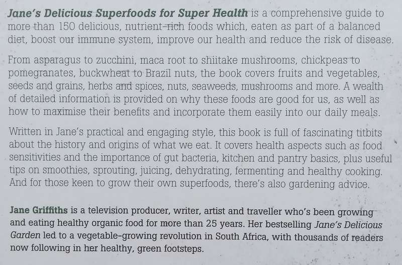 Janes Delicious Superfoods for Super Health | Jane Griffiths