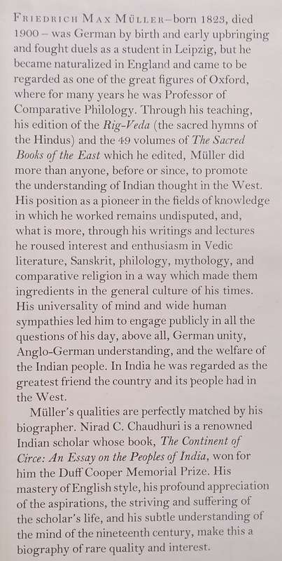 Scholar Extraordinary: The Life of Professor the Rt. Hon. Friedrich Max Muller | Nirad C. Chaudhuri