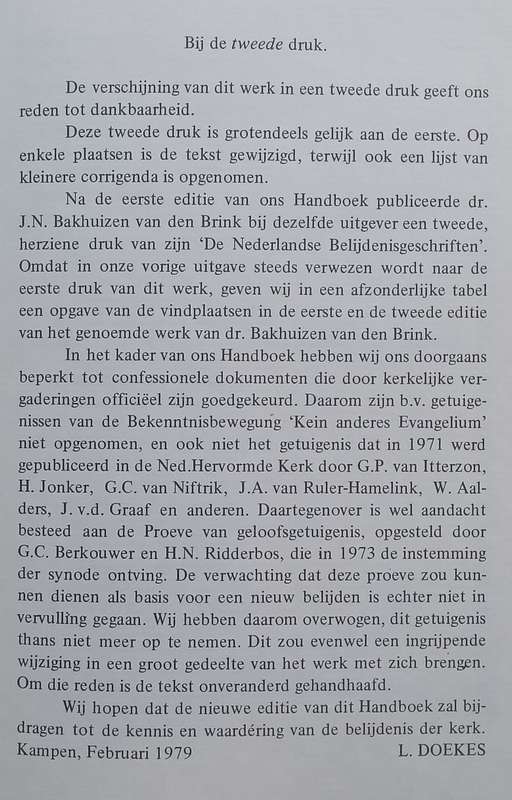 Credo: Handboek Voor de Gereformeerde Symboliek (Dutch) | L. Doekes