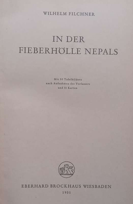 In der Fieberhölle Nepals (German) | Wilhelm Filchner