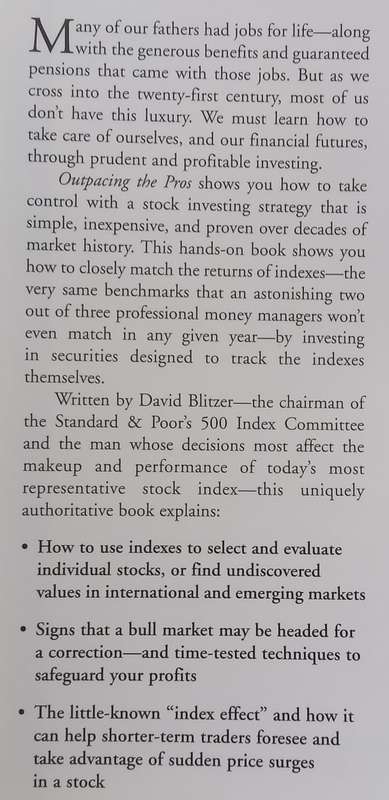 Outpacing the Pros: Using Indexes to Beat Wall Streets Savviest Money Managers | David M. Blitzer