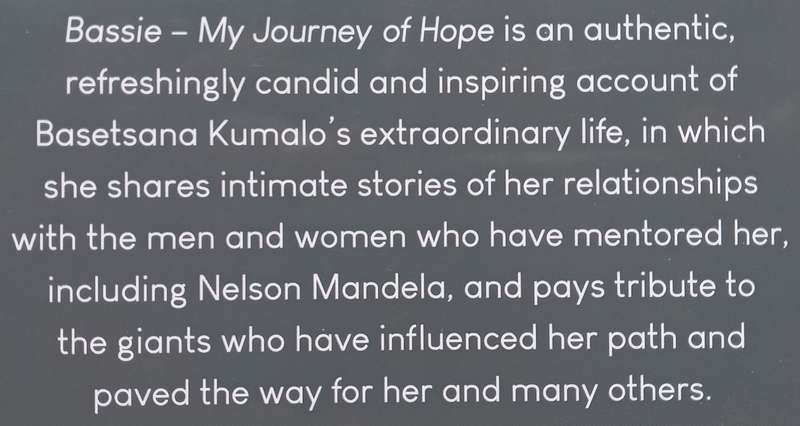 Bassie: My Journey of Hope (Wonderfully Inscribed by Author) | Basetsaba Kumalo
