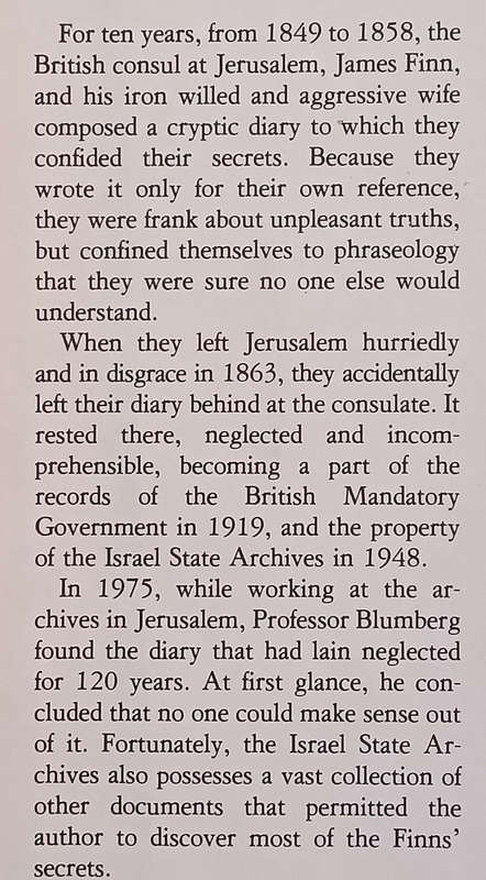 A View from Jerusalem, 1849-1858: The Consular Diary of James and Elizabeth Anne Finn | Arnold Bl...