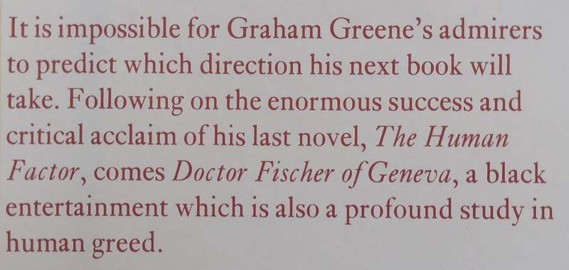 Doctor Fisher of Geneva or The Bomb Party | Graham Greene