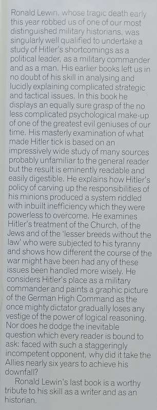 Hitlers Mistakes | Ronald Lewin