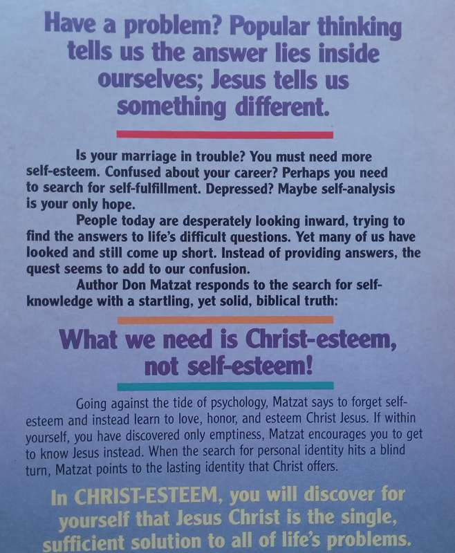 Christ Esteem: Where the Search for Self-Esteem Ends | Don Matzat