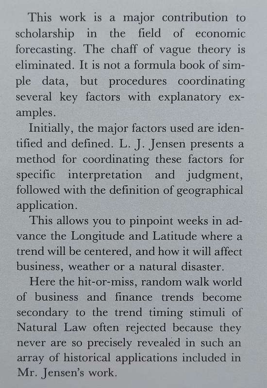 Astro-Cycles & Speculative Markets | L. J. Jensen