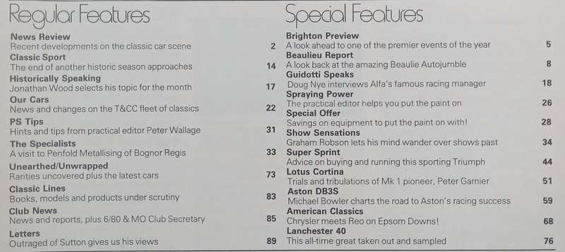 Thoroughbred & Classic Cars (November 1982)