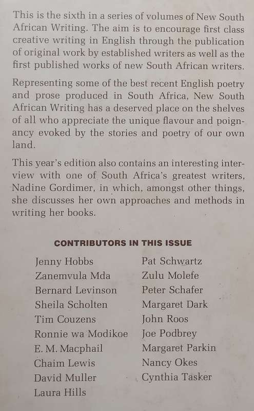 New South African Writing (Copy of EM China Macphail)