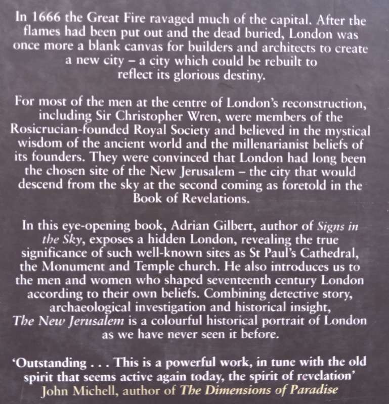 The New Jerusalem: The Extraordinary True Story of How a Secret Society Rebuilt London | Adrian G...