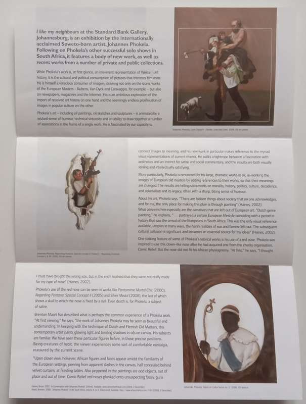 Johannes Pholeka: I Like my Neighbours (Brochure to Accompany the Exhibition)