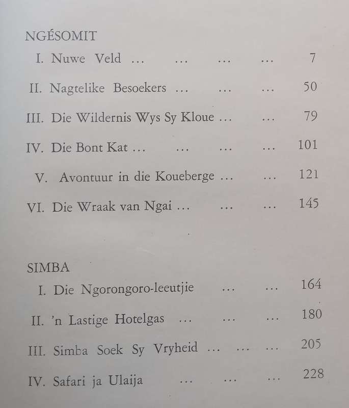 Simba (Afrikaans) | Sangiro (A. A. Pienaar)