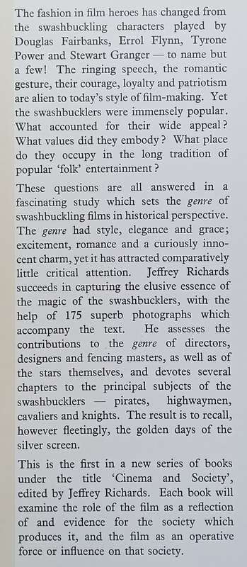 Swordsmen of the Screen: From Douglas Fairbanks to Michael York | Jeffrey Richards