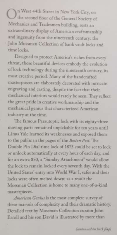American Genius: Nineteenth-Century Bank Locks and Time Clocks | David Erroll & John Erroll
