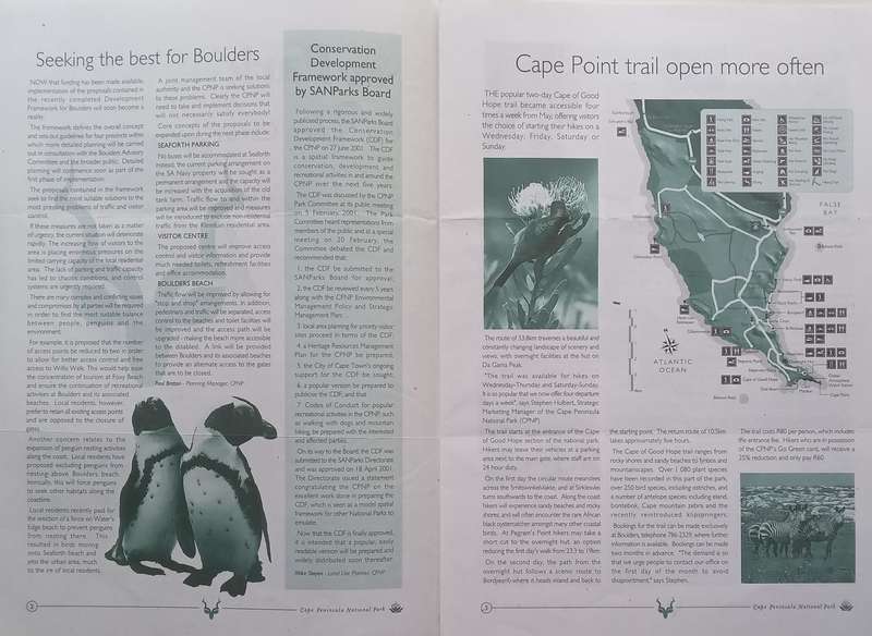Park News (Issue No. 5, August 2001)