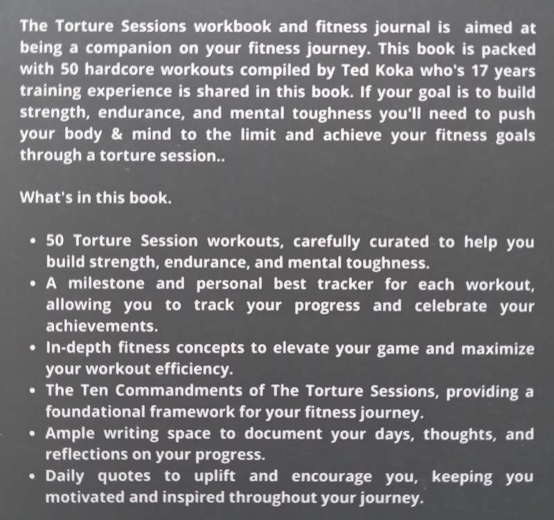 The Torture Sessions: 50 Hardcore Workouts for Extreme Training (Possibly Inscribed by Author) | ...
