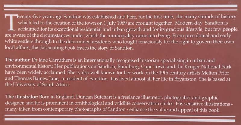Sandton: The Making of a Town (Presentation Copy) | Jane Carruthers