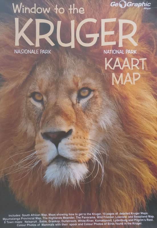 Window to the Kruger National Park Map (Afrikaans/English)