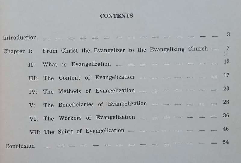 Evangelization in the Modern World | Pope Paul VI