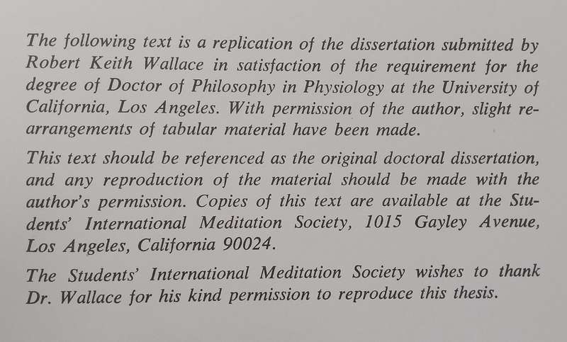 The Physiological Effects of Transcendental Meditation: A Proposed Fourth Major State of Consciou...