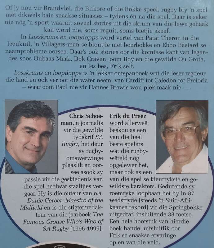 Losskrums en Loopdoppe: Staaltjies Uit die Rugbywereld (Afrikaans) | Chris Schoeman & Frik du Preez
