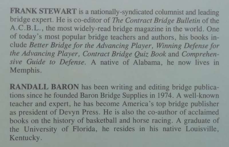 The Bridge Book Volume 3  For Advanced Players | Frank Stewart & Randall Baron