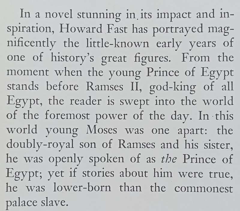 Moses, Price of Egypt | Howard Fast