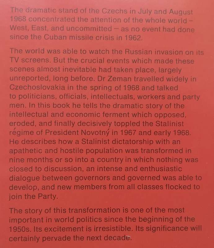 Prague Spring: A Report on Czechoslovakia 1968 | Z. A. B. Zeman