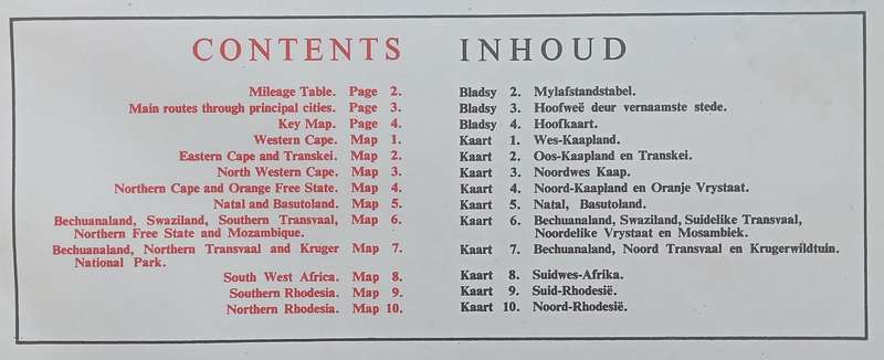 Atlantic Road Maps/Padkaarte (Published pre-1960, Possibly 1950s)
