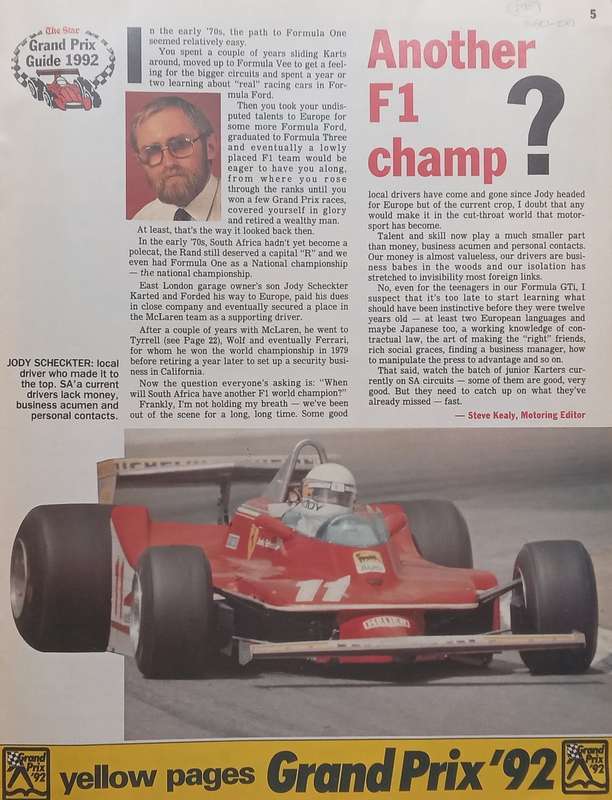 The Star Grand Prix Guide 1992