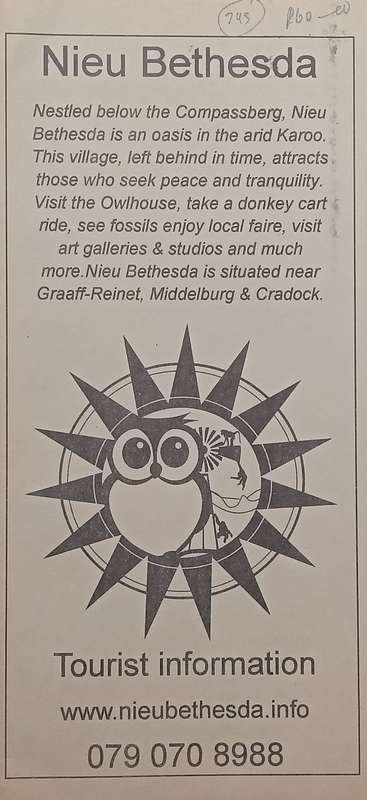 Nieu Bethesda (Information Leaflet)