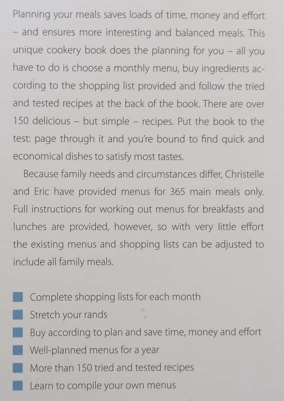 Family Fare: A Monthly Menu and Shopping List Guide | Christelle Erasmus & Eric Barnard