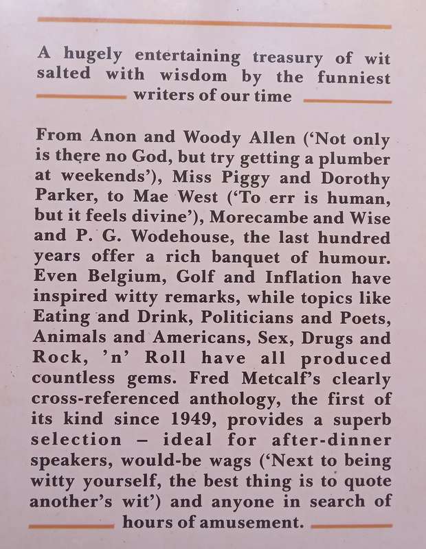 The Penguin Dictionary of Modern Humorous Quotations | Fred Metcalf (Ed.)