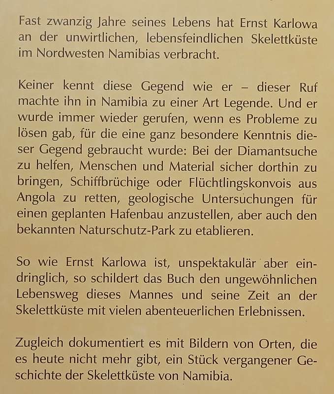 Lockruf der Wuste: Ernst Karlowa und sein Abenteuerliches Leben in der Skelettkuste von Namibia (...
