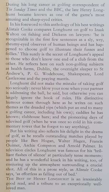 The Best of Henry Longhurst on Golf and Life | Mark Wilson & Ken Bowden (Eds.)