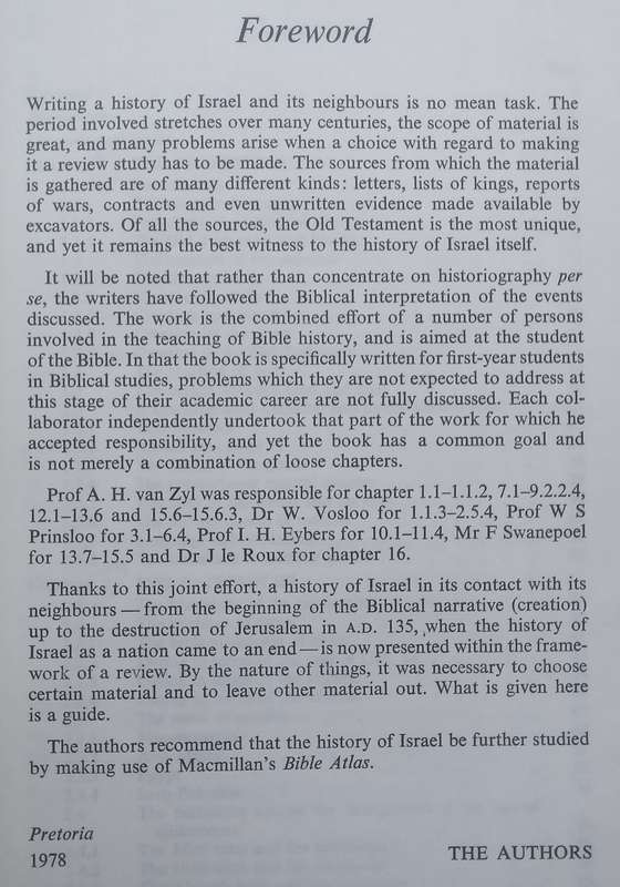 Israel and her Neighbours | A. H. van Zyl, et al.