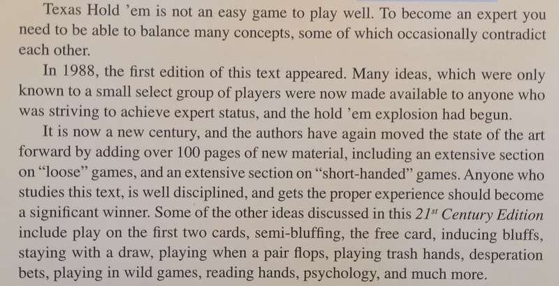 Hold em Poker for Advanced Players (3rd Edition) | David Sklansky & Mason Malmuth