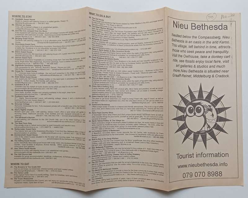 Nieu Bethesda (Information Leaflet)