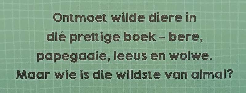 Wilde Diere (Board Book, Afrikaans)