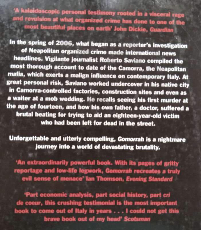 Gomorrah: Italys Other Mafia | Roberto Saviano