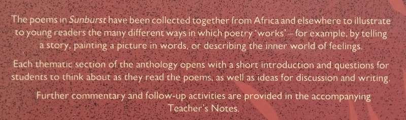 Sunburst: Poems for Junior Secondary Schools | Ian Gordon (Ed.)
