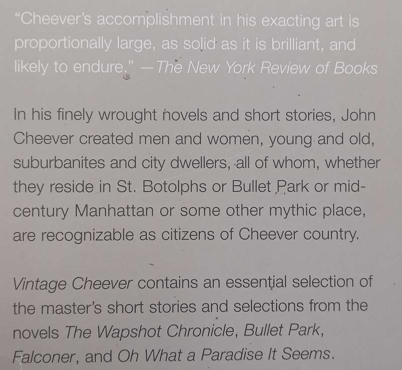 Vintage Cheever (Selections) | John Cheever
