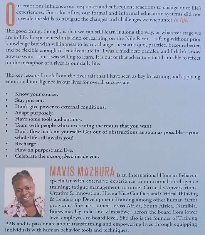 Navigating the Rapids and the Waves of Life (Inscribed by Author) | Mavis Mazhura